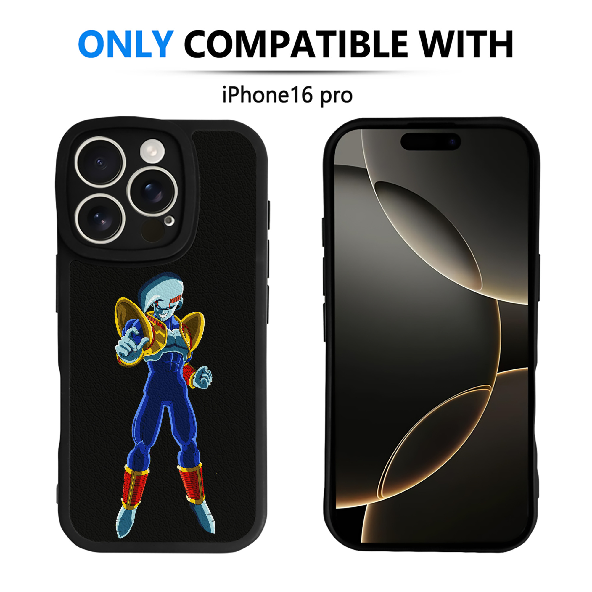 （画像用） ドラゴンボール DRAGON BALL 【iPhone 16シリーズ対応】シリコンスマホケース（レザー調） 材質：シリコン